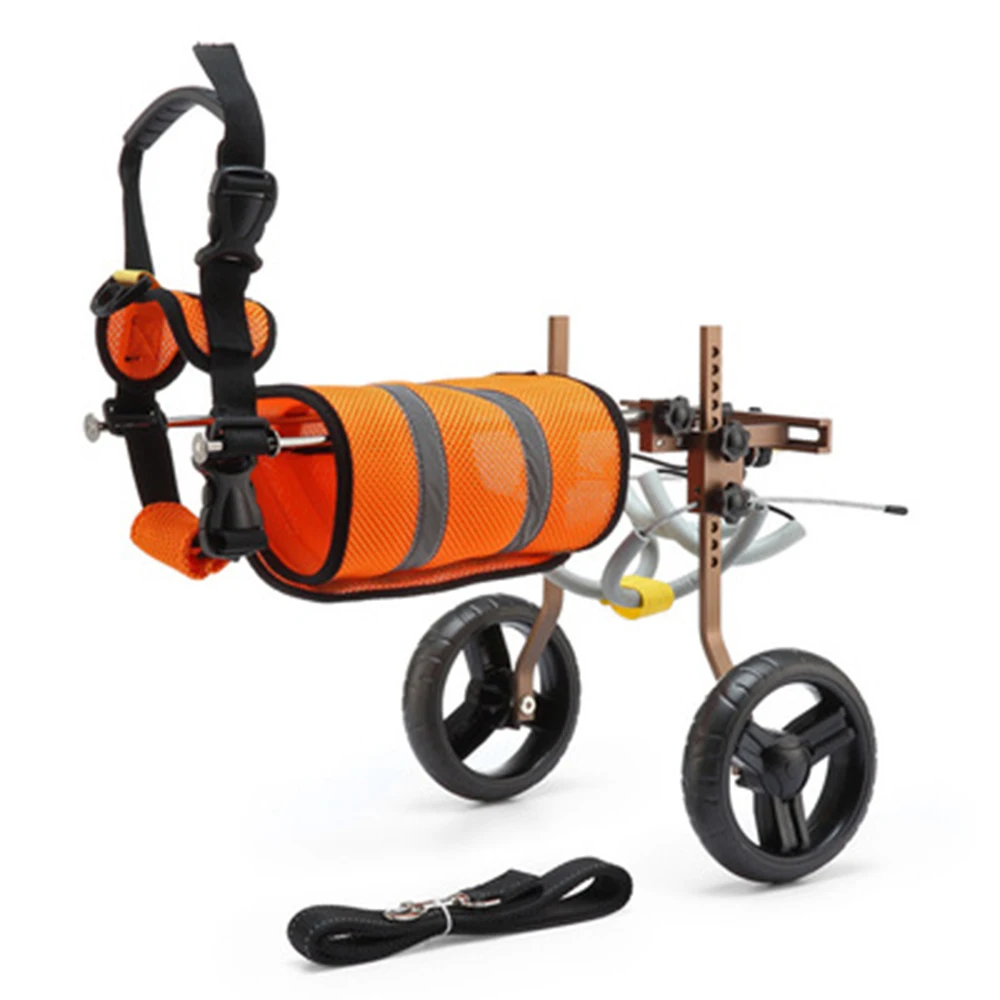 Silla de ruedas ajustable para perros, carrito de rehabilitación de mascotas de 2 ruedas para parálisis de discapacitados, soporte para piernas traseras, ayuda para caminar para perros pequeños y medianos - imagen 4
