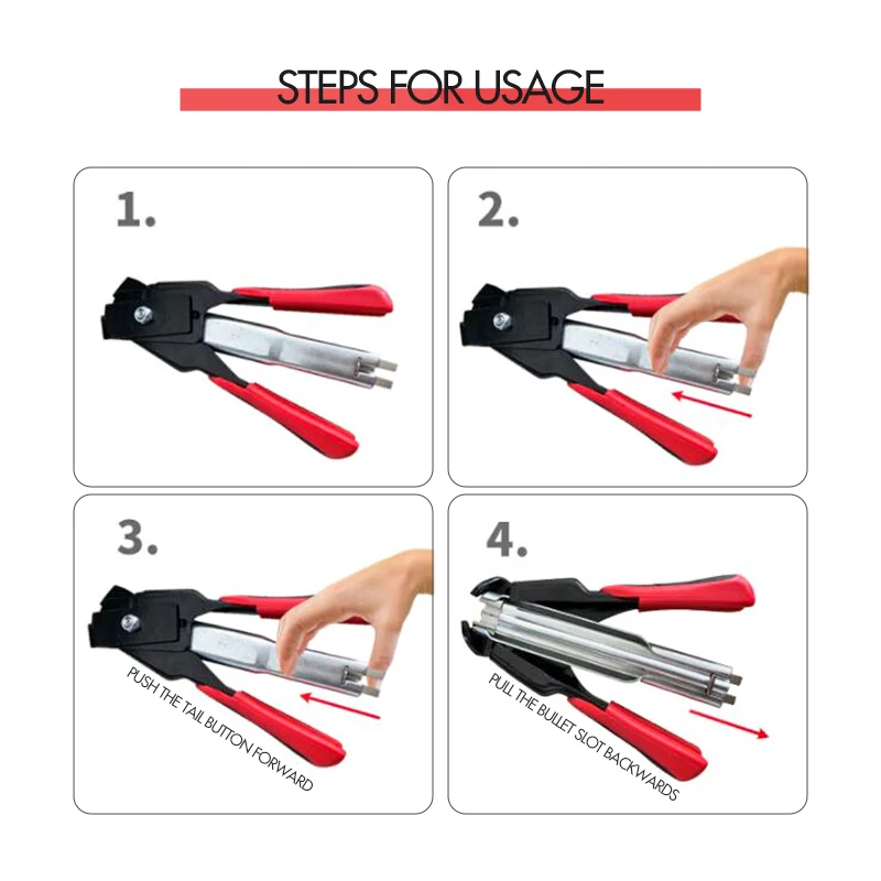 Accesorios para jaulas de animales, instalación de anillos de cerdo, abrazadera para jaula de alambre y clavos tipo C, equipo de instalación para jaulas para mascotas, pollos, cerdos y pájaros - imagen 3