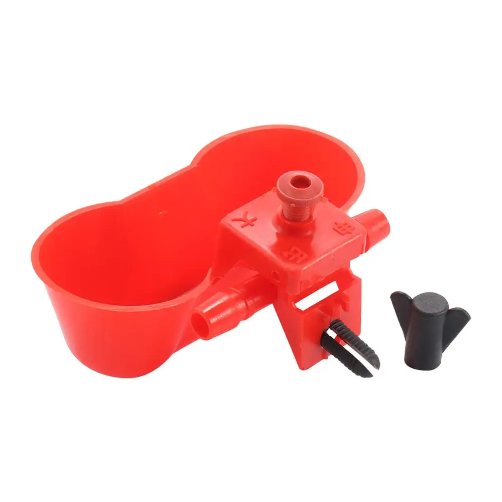 Bebedero para pájaros, cuenco de alimentación de agua para palomas, codorniz, pollo automático, tazas dobles con tornillos, 5/10/20 piezas - imagen 5