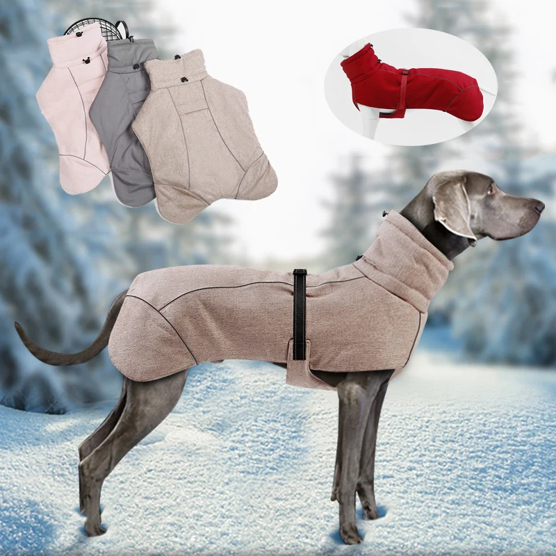 Ropa cálida de invierno para perros grandes, chaqueta para mascotas de alta calidad, abrigo para perros medianos y grandes, ropa de Boutique Weimaraner Greyhound