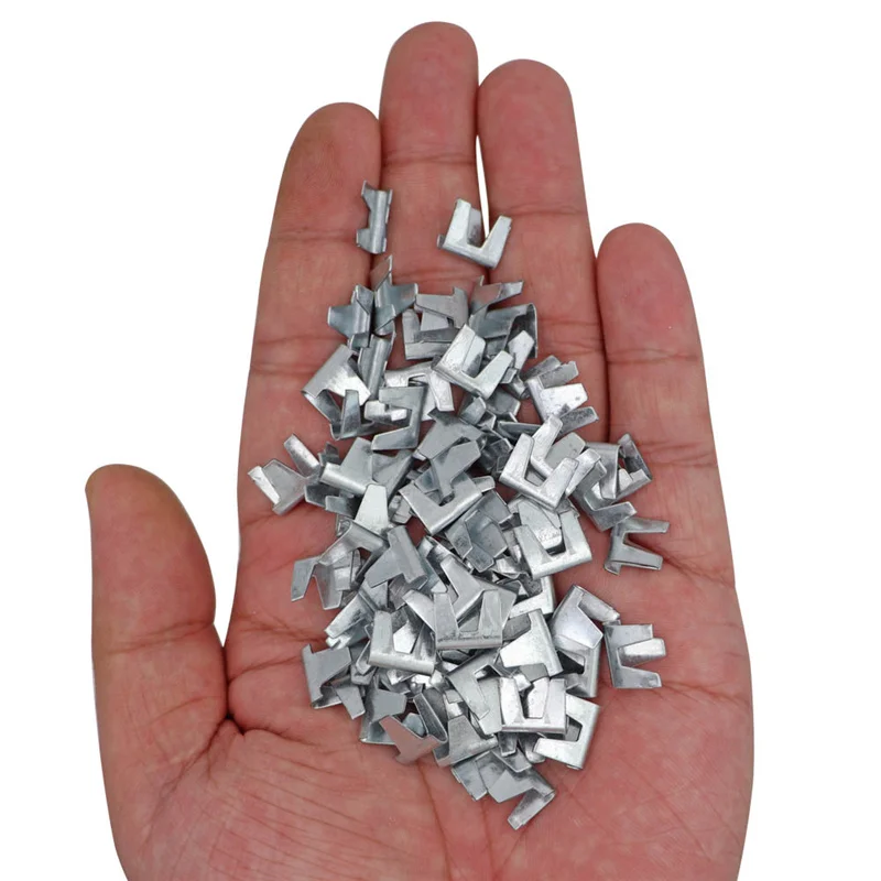 Accesorios de montaje de jaula Poutly, hebilla especial de acero inoxidable, clavo de bayoneta para pollo, conejo, jaula para mascotas, 600 Uds. - imagen 3