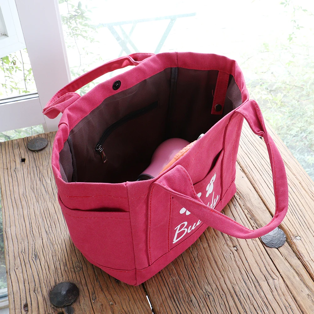 Bolsa de viaje personalizada para mascotas, bolso de mano portátil para juguetes de mascotas, correa para botella, estampado gratis, perros y gatos - imagen 4