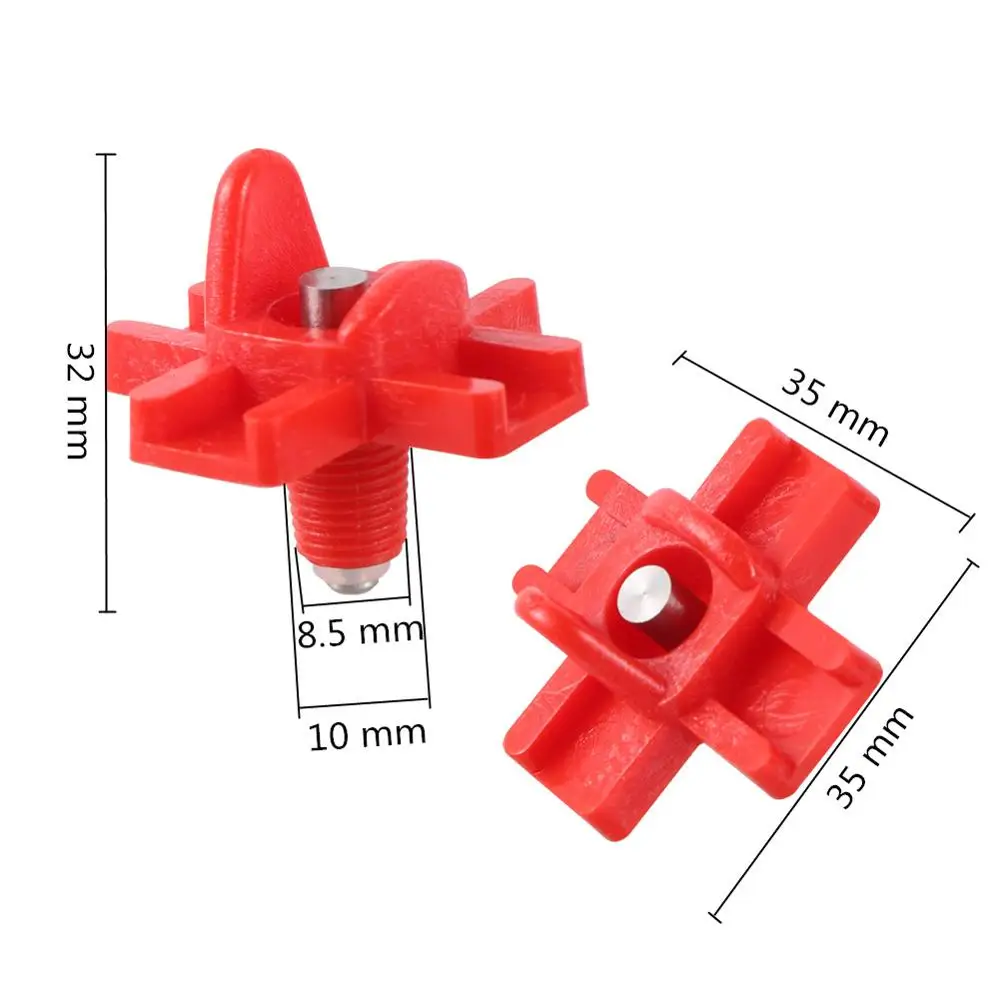 Bebederos de pollo horizontales rojos, bebeder automático para aves de corral, bebederos de pollo de montaje lateral Horizontal para codorniz y pato, 10 Uds. - imagen 3