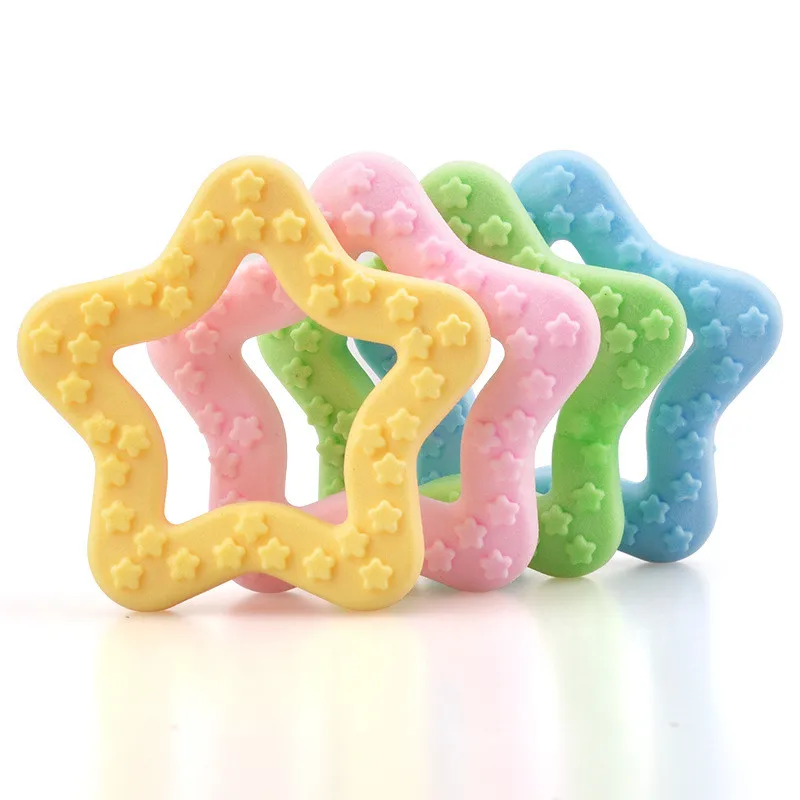 Juguete para morder para perros, mordedor de goma perfumado con leche TPR, Estrella espumosa, limpieza de dientes molares, suministros para mascotas - imagen 3