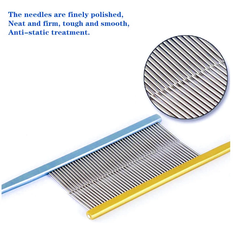 Benepaw-peine profesional de acero inoxidable para perro, herramienta de aseo para mascotas, cómoda, antiestática, indolora - imagen 4