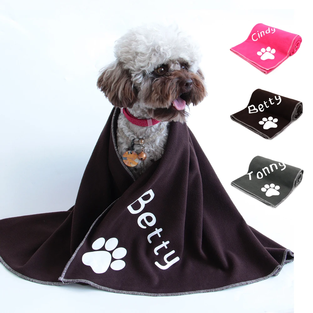 Manta personalizada para perros, estera personalizada para perros y gatos, manta suave de lana de felpa para cachorros, mantas para dormir, sofá, cojín para mascotas, Toalla de baño para perros