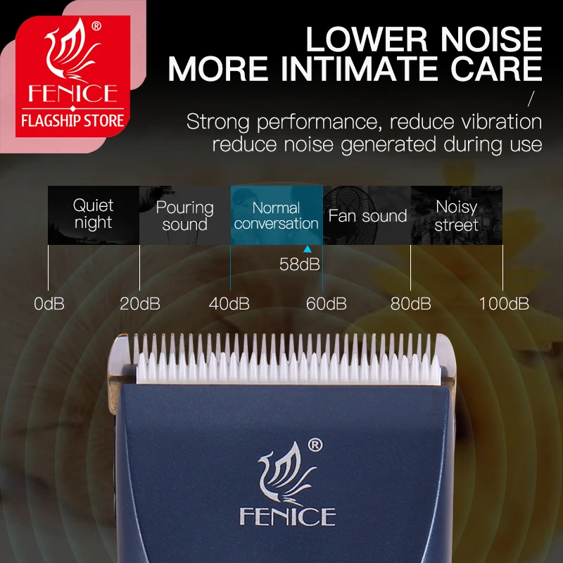 Fenice-cortapelos eléctrico para mascotas, Kit de aseo profesional recargable, recortadora de pelo para gatos y perros, juego de afeitadora, corte de pelo de animales - imagen 5