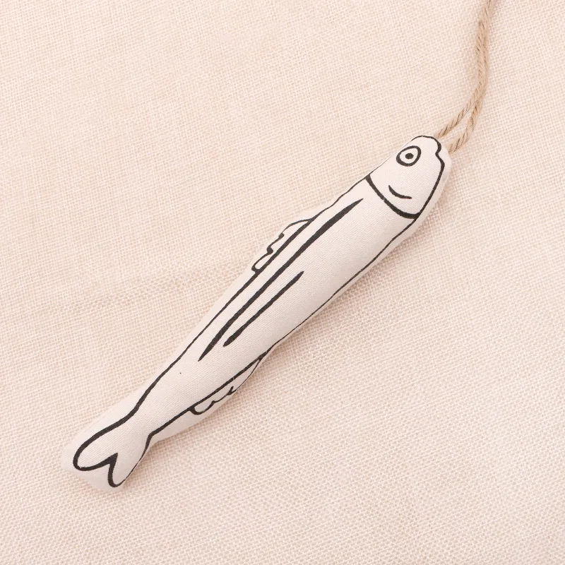 Bâton à mâcher amusant pour chat, cage suspendue, jouets interactifs pour chaton, auto-gestionnaires pour soulager le son du papier ennuyeux, herbe à chat, poisson en coton - imagen 3