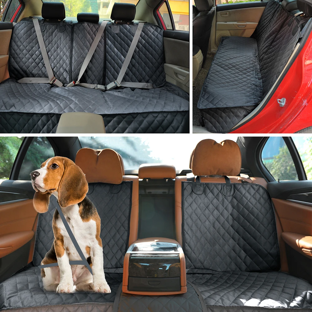 Funda impermeable para asiento de perro, cojín para asiento de coche para mascotas, alfombrilla trasera para coche, Protector de cojín para perros y gatos de viaje con reposabrazos de asiento medio - imagen 3