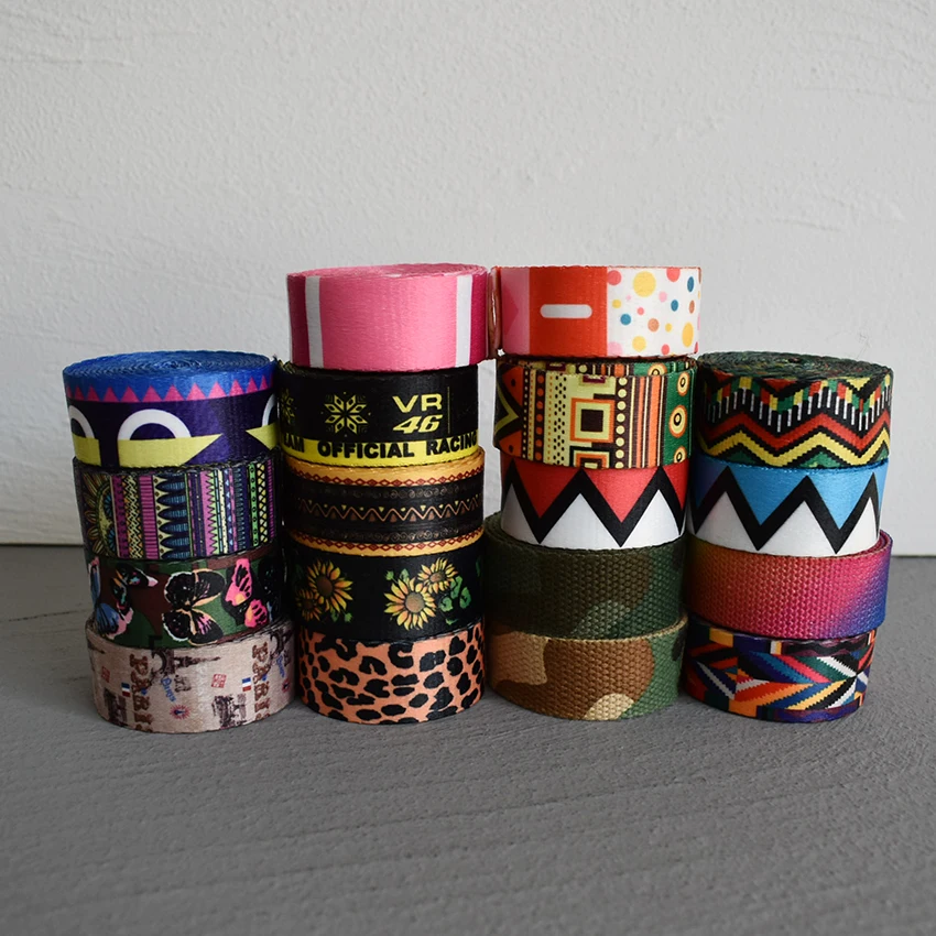 Venta al por mayor, 5 yardas de ancho, 25mm, correas impresas en 18 colores, cinta para equipaje, correa, cuerda, Collar para perro y mascota, arnés de correa - imagen 2