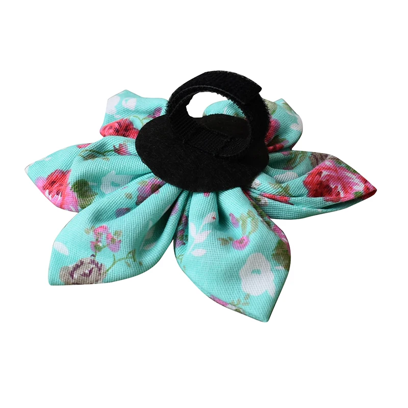 Conjunto de collar y correa para perro, suministros personalizados grabados, accesorios personalizados, flores para niña y perro 09 - imagen 4