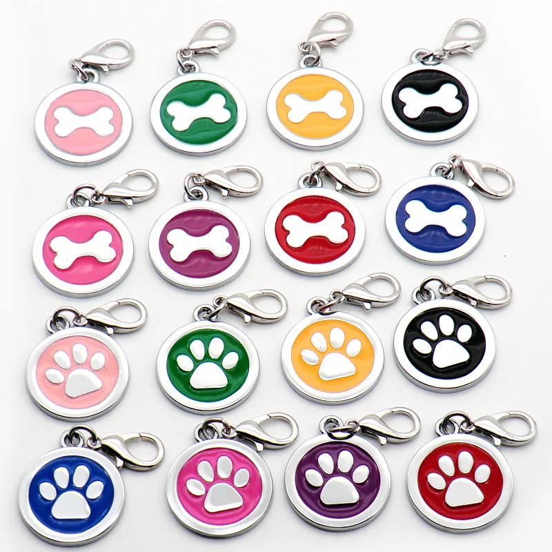 Etiqueta de identificación personalizada para perros pequeños y medianos, accesorios para Collar, placa de identificación personalizada para cachorros, tienda de mascotas, venta al por mayor, 20 unidades
