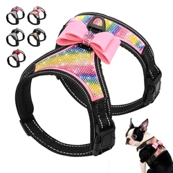 Arnés reflectante con lazo para perros pequeños y medianos