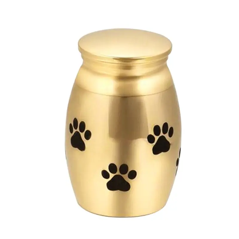 Urnas de cremación de mascotas, contenedor conmemorativo de cenizas de acero inoxidable, pata de cachorro, perro y gato, lugar de descanso perfecto, casetes, 5 colores - imagen 4