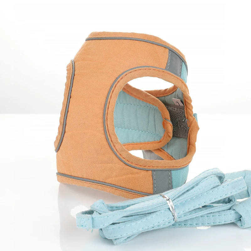 Arnés para perros y gatos, chaleco con correa para caminar, Collar ajustable para cachorros y gatitos, arnés suave de algodón para perros pequeños y medianos, Chihuahua - imagen 5