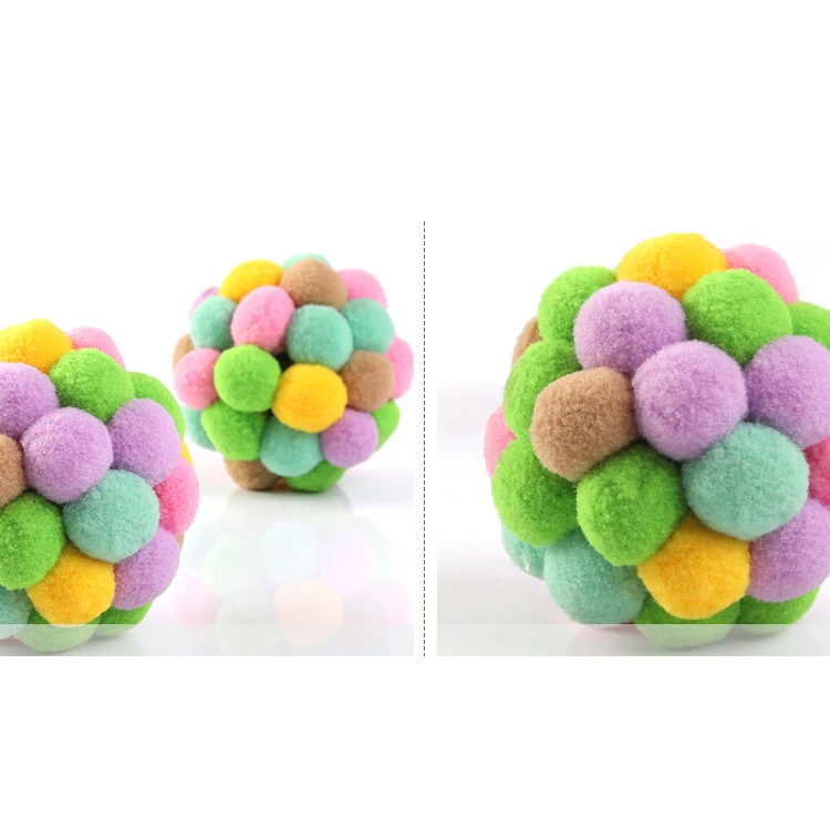 Pretty & Better-pelota hinchable hecha a mano para gato, juguete interactivo de felpa para masticar, conjunto interactivo para gato, suministros para mascotas - imagen 2