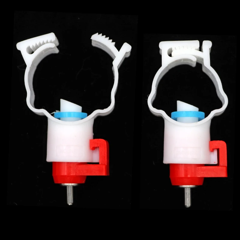 Comedero para aves de corral, pezones de 30 piezas, Clip blanco, tipo pezón rojo, 25Mm de diámetro, suministros de herramientas - imagen 5