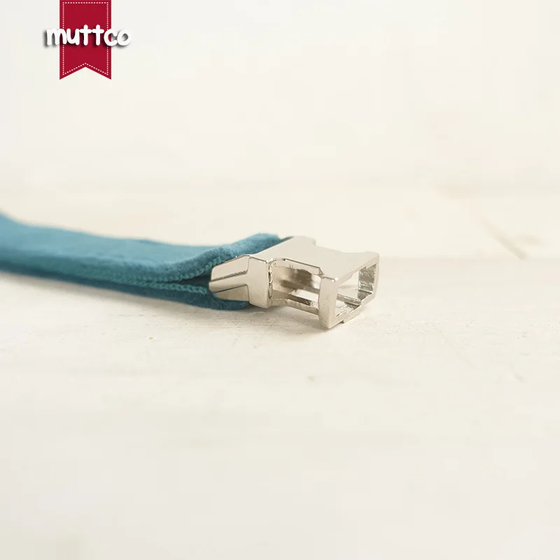 MUTTCO-collar de gato personalizado, diseño al por menor, hecho a mano, turquesa, 2 tamaños, UCC097 - imagen 3