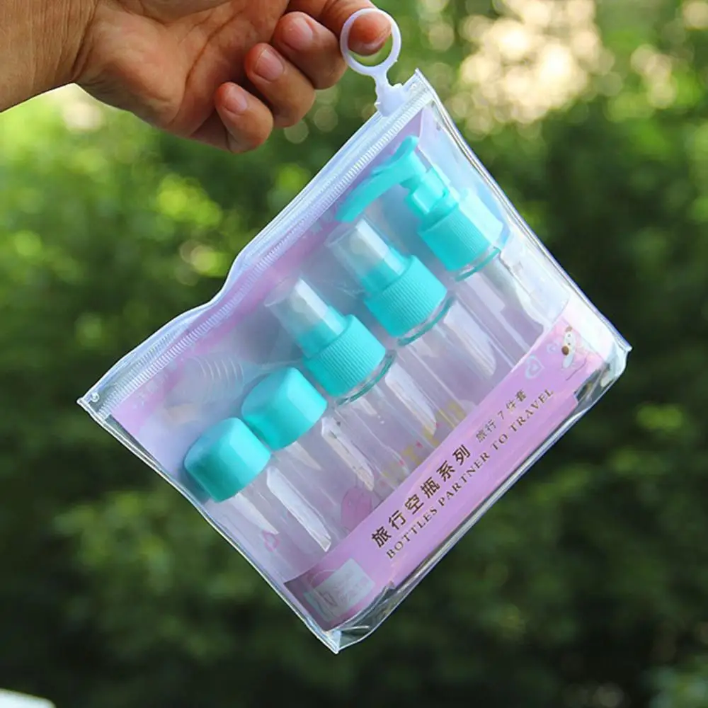 Botella pulverizadora recargable para viaje, contenedor de maquillaje, paquete de atomizador, botellas cosméticas, pulverizador de presión, 7 Uds., 40ml - imagen 2