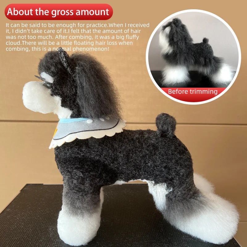 Maniquí Schnauzer para práctica de peluquería canina - imagen 3