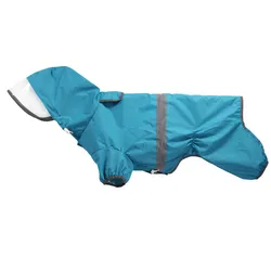 Poncho de lluvia ligero para perros: Corgi y Dachshund con capucha