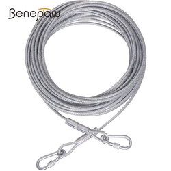 Correa cable de acero reflectante para perros grandes – Resistente 125 kg