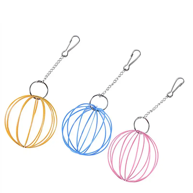 Dorakitten-Bola de alimentación colgante para mascotas, alimentador creativo de heno, esfera de Metal, hámster, conejo, hierba, 1 unidad - imagen 2