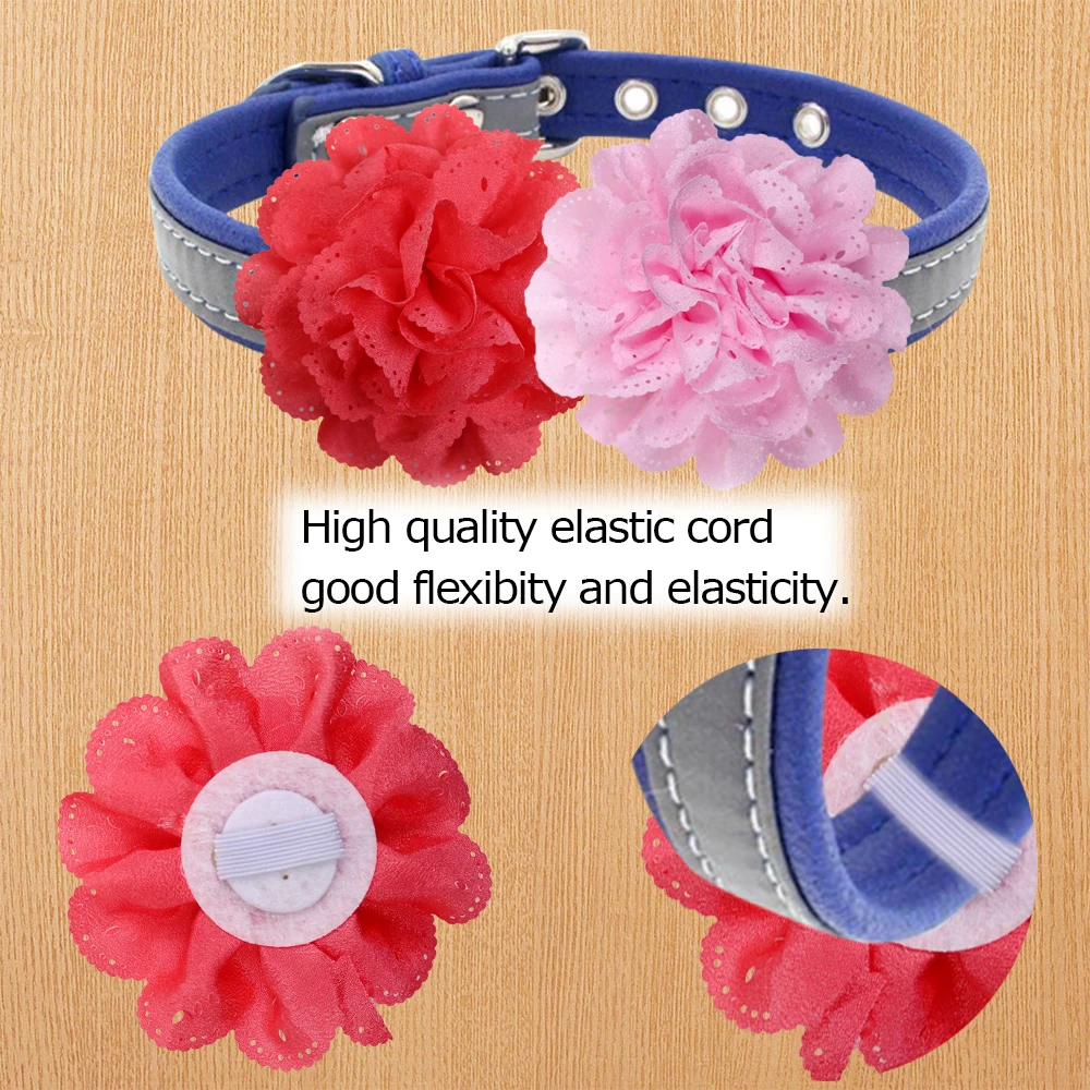 Pajarita para quitar perro, 100 unidades, Collar de flor grande para perro, pajarita deslizante para perro, accesorios para Collar, pajaritas grandes para perro, productos de aseo para mascotas - imagen 4