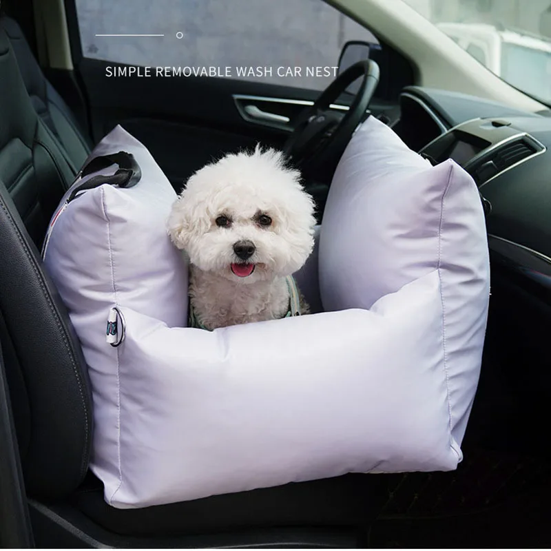 Nido de mascotas para coche, cama fácil de limpiar, extraíble, portátil, para el hogar, asiento de coche - imagen 5
