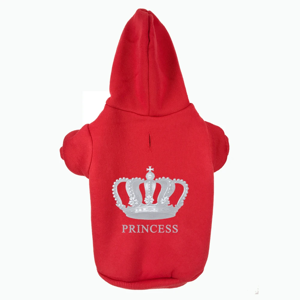 Sudaderas con capucha para perros, ropa con estampado de princesa plateada para cachorros y gatos, jerséis, chándales para el cuidado de la taza de té de Chihuahua y perros grandes - imagen 4