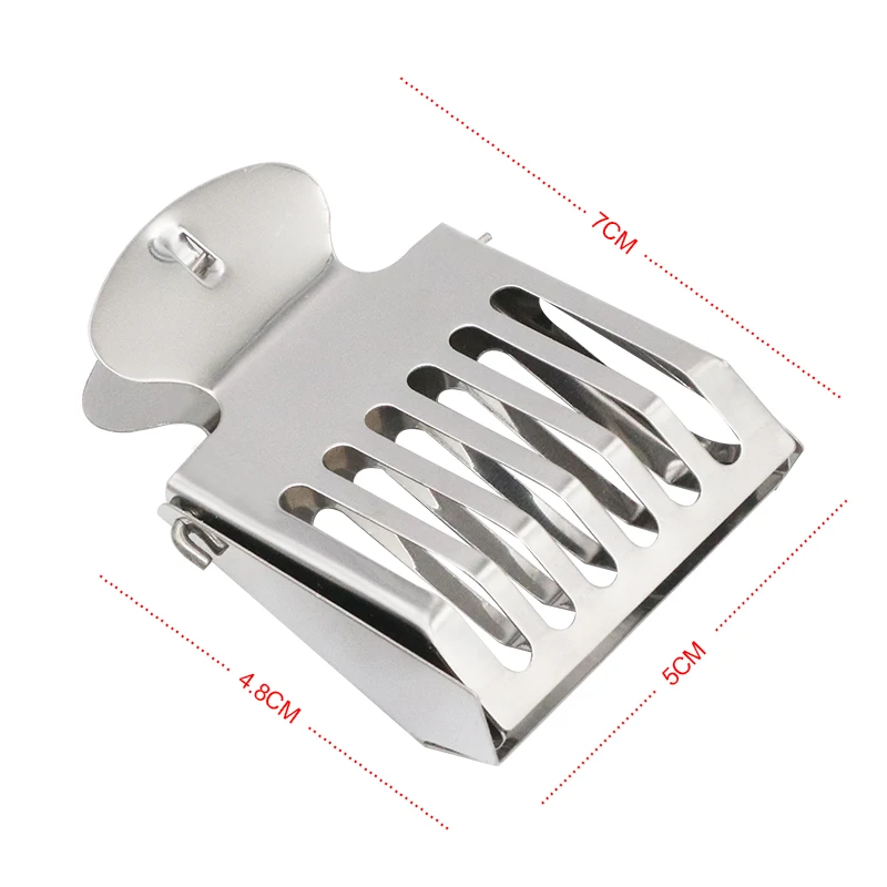 Abrazadera de captador de abejas reina, jaula de acero inoxidable, equipo de apicultor, sala de aislamiento, herramientas de apicultura, equipo de apicultura, 1 piezas - imagen 3