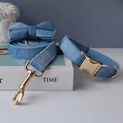 Collar terciopelo acolchonado para perros – Placa personalizable