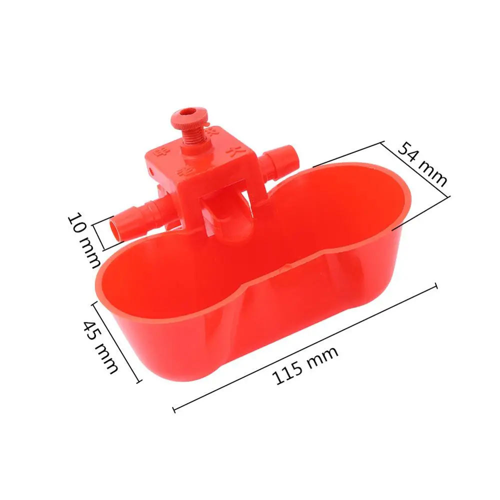 Bebedero para pájaros, cuenco de alimentación de agua para palomas, codorniz, pollo automático, tazas dobles con tornillos, 5/10/20 piezas - imagen 2