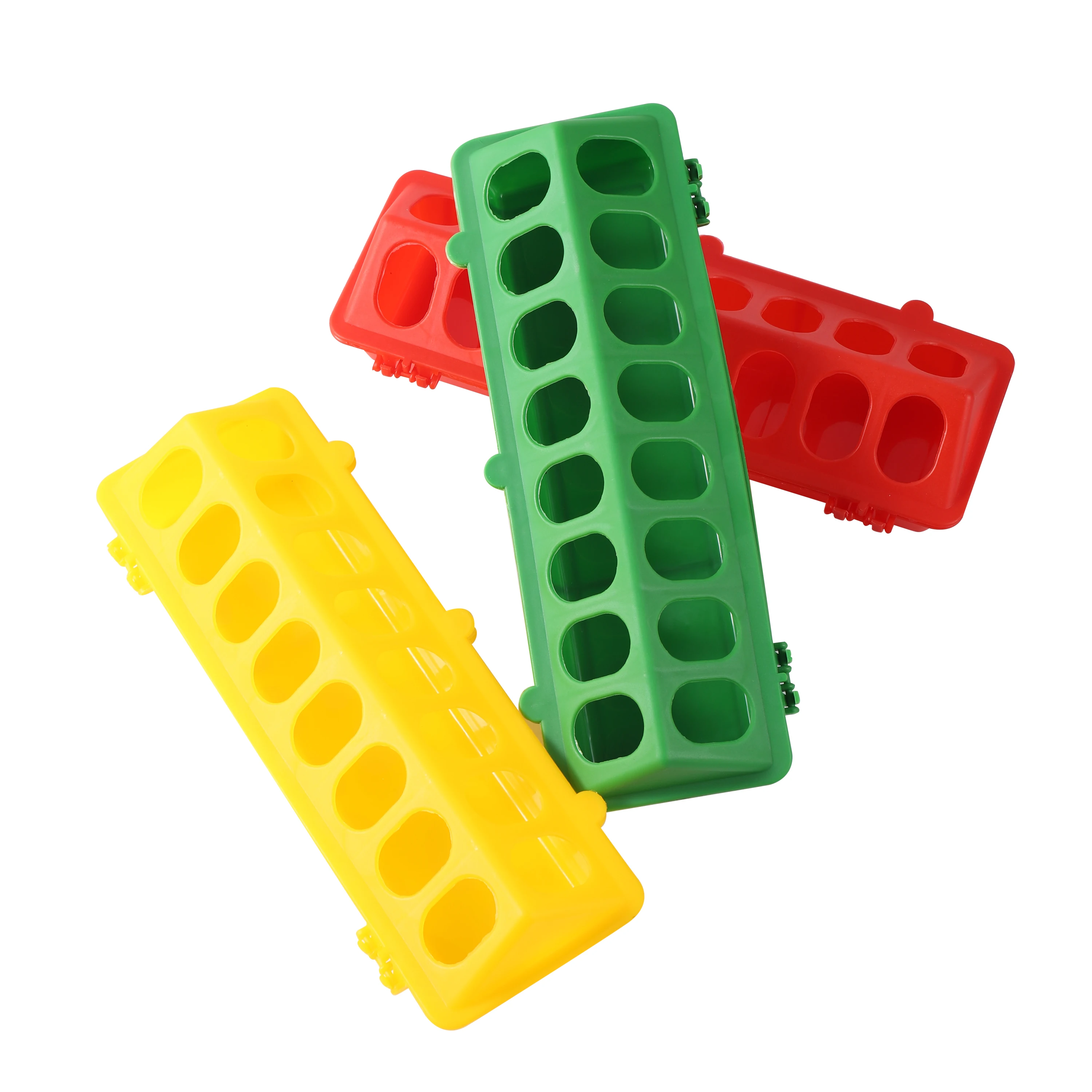 Pigeon Chicken Feeding Trough Drinking Trough Thicken Porous Rectangular Anti-spreading Feeding Trough Poultry Feeding Equipment - imagen 4