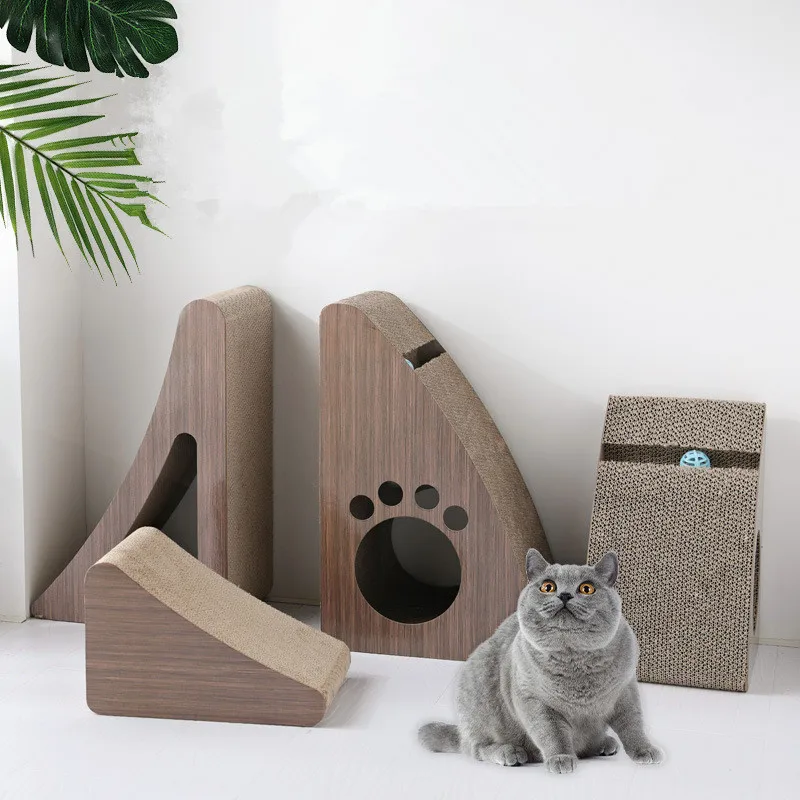 Rascador de garra para gatos, amoladora de arena grande resistente al desgaste, cuenco de papel corrugado, tablero de rascado para gatos, alfombrilla raspadora de uñas, juguete para gatos de descanso
