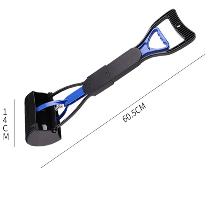 Recogedor de heces de animales con pala, herramienta de limpieza de bordes de diente de sierra, mango ligero y conveniente, para perros de exterior - imagen 5