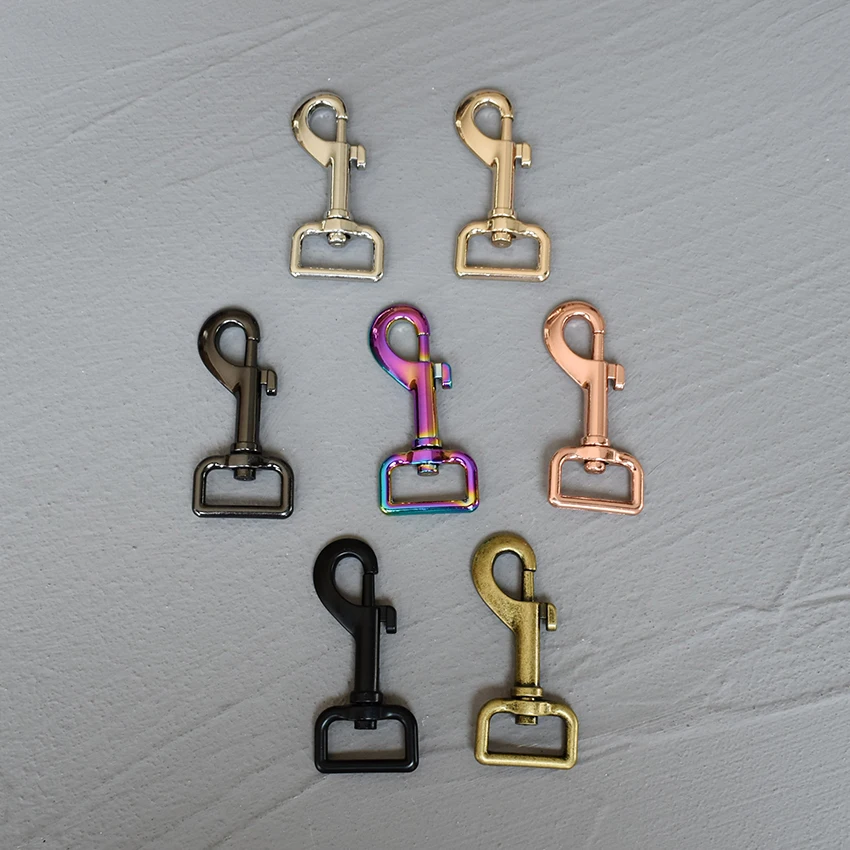 1 Uds. Cierres giratorios para langosta, hebilla de gancho de Metal para perro, Hardware duradero para correas de 25mm, piezas de correa para perro Diy de aleación de Zinc - imagen 3