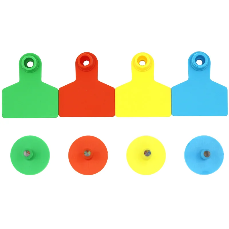 Etiquetas para las orejas de conejo, cerdos, ovejas, signos sin palabras, pendientes de cabeza de copiloto, tarjeta de identificación de animales de granja, suministros para ganado, 100 Uds. - imagen 2