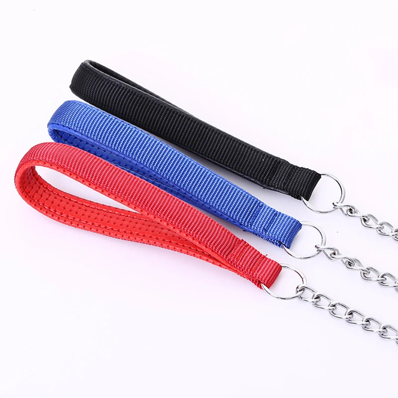 Benepaw-Correa de Metal para perros medianos y grandes, arnés de entrenamiento para mascotas, duradero, resistente, cómodo, con mango acolchado de cuero PU - imagen 3
