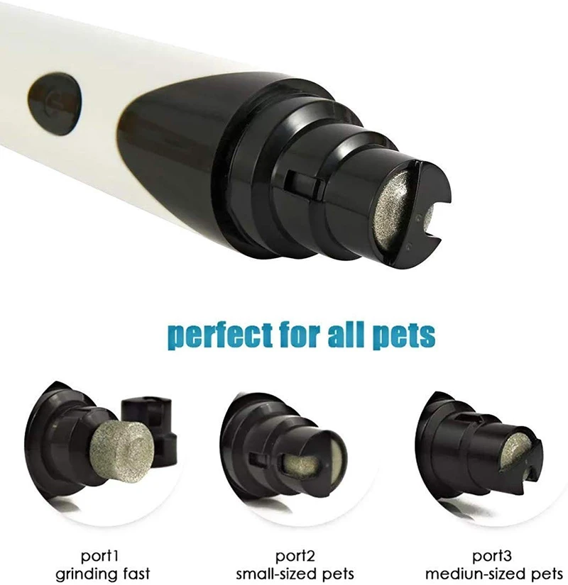 Benepaw-molinillo de uñas eléctrico para perro, recortador de uñas para mascotas, recargable por USB, Ultra silencioso, seguro para gatos, patas suaves e indoloras - imagen 5