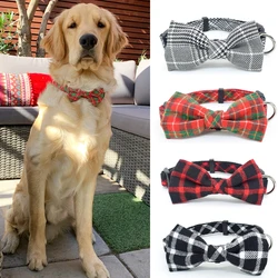Collar y correa cuadros ajustable para perro grande