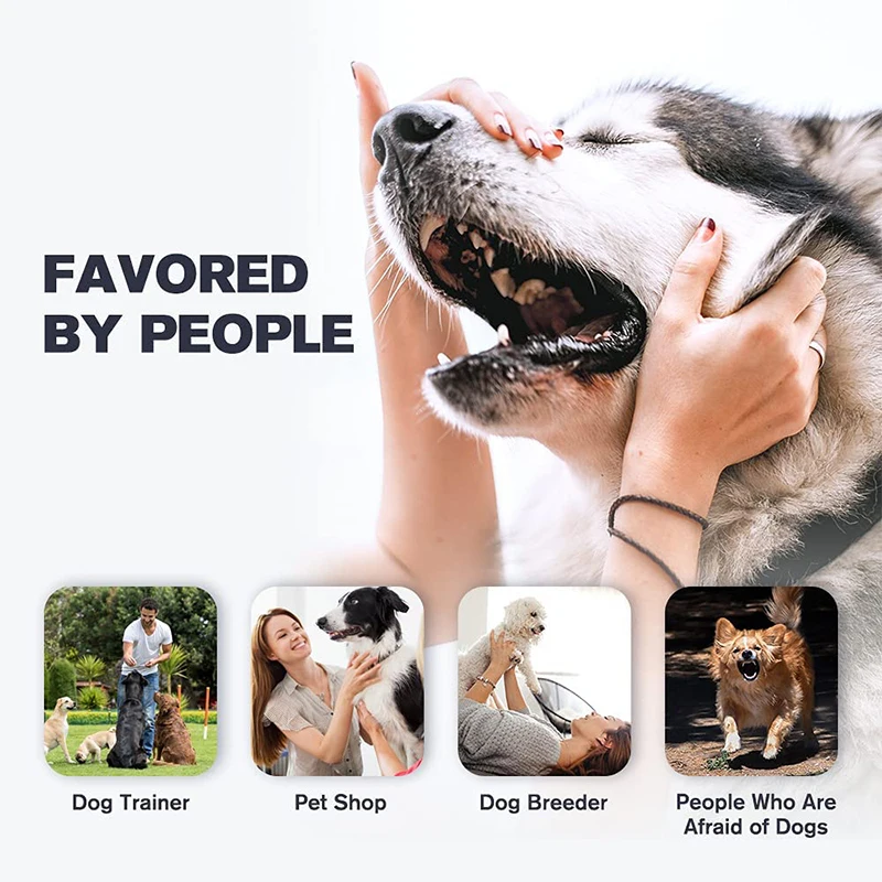 Benepaw-dispositivo de Control de ladridos para perro, dispositivo antiladridos de entrenamiento, disuasorio recargable para mascotas, mal comportamiento de tope de hasta 5m/16,4 pies - imagen 2