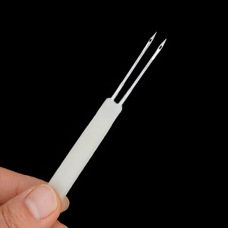 Aguja de acné para pollo con doble Espina, agujas de vacuna de acero inoxidable, equipos de cría de aves de corral, pollo y pato, 60 uds. - imagen 4