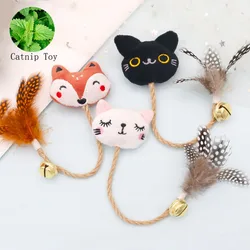 Juguete interactivo con hierba gatera para gatos