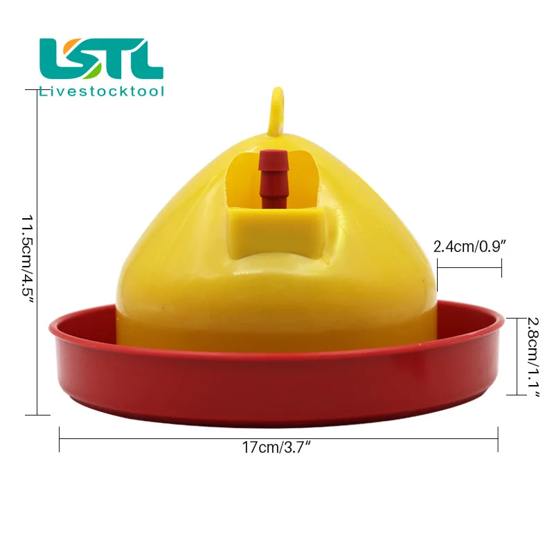 Cuenco de agua para aves de corral, bebedero automático para pollos, bebedero para alimentos, herramientas de cría, alimentación de cría, suministro de riego, 1 ud. - imagen 3