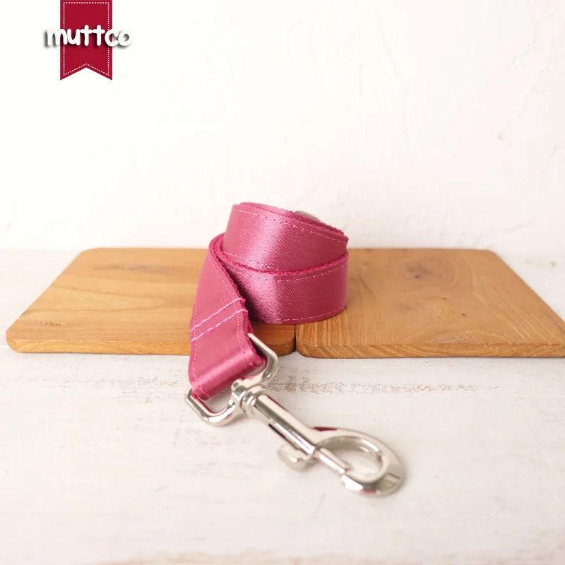 MUTTCO-collar con etiqueta de identificación para perro mascota personalizado, correa THE SHINY CHERRY, collar con placa con nombre ajustable para cachorros, 5 tamaños, UDC113