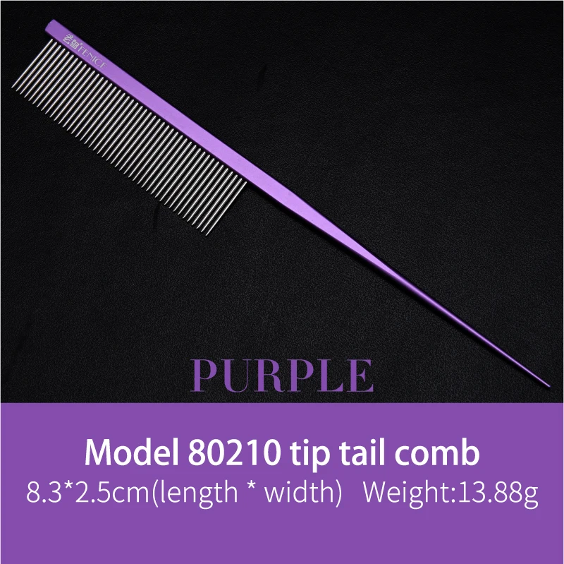 tail comb purple
