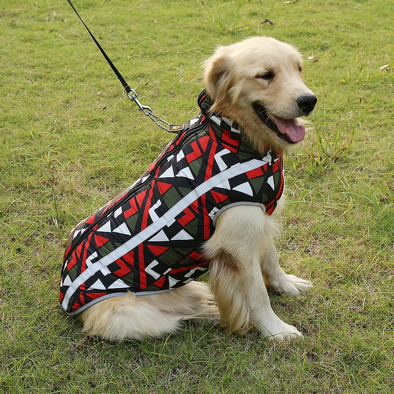 Abrigo impermeable para perros grandes, chaqueta para perros medianos y grandes, ropa cálida de invierno para mascotas, ropa de Golden Retriever Pitbull, ropa para perros - imagen 4