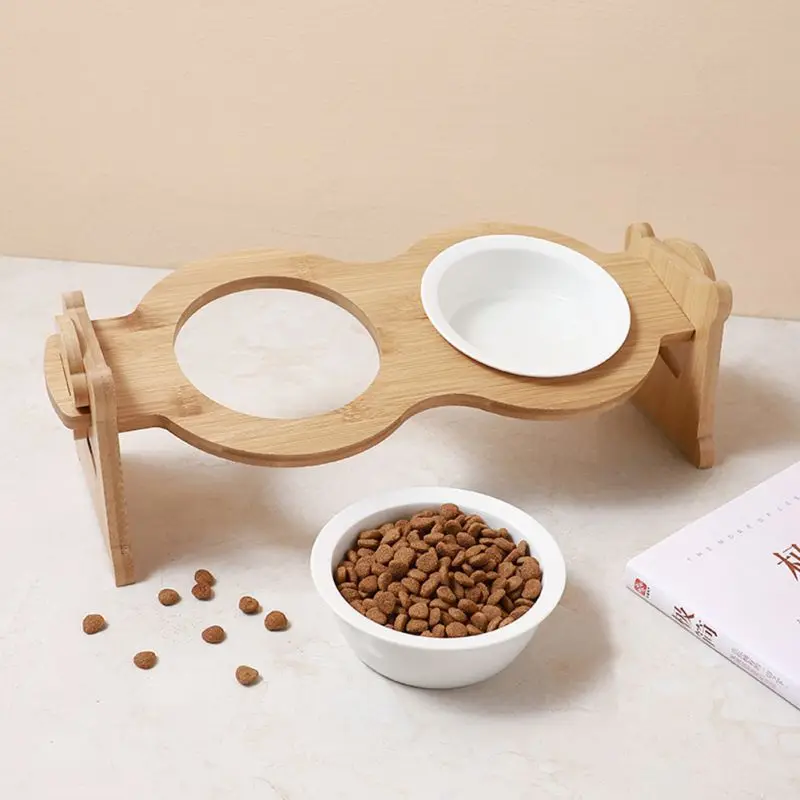 Cuencos elevados para gatos y perros con soporte, comida para mascotas y alimentador de platos de agua, productos para mascotas - imagen 2