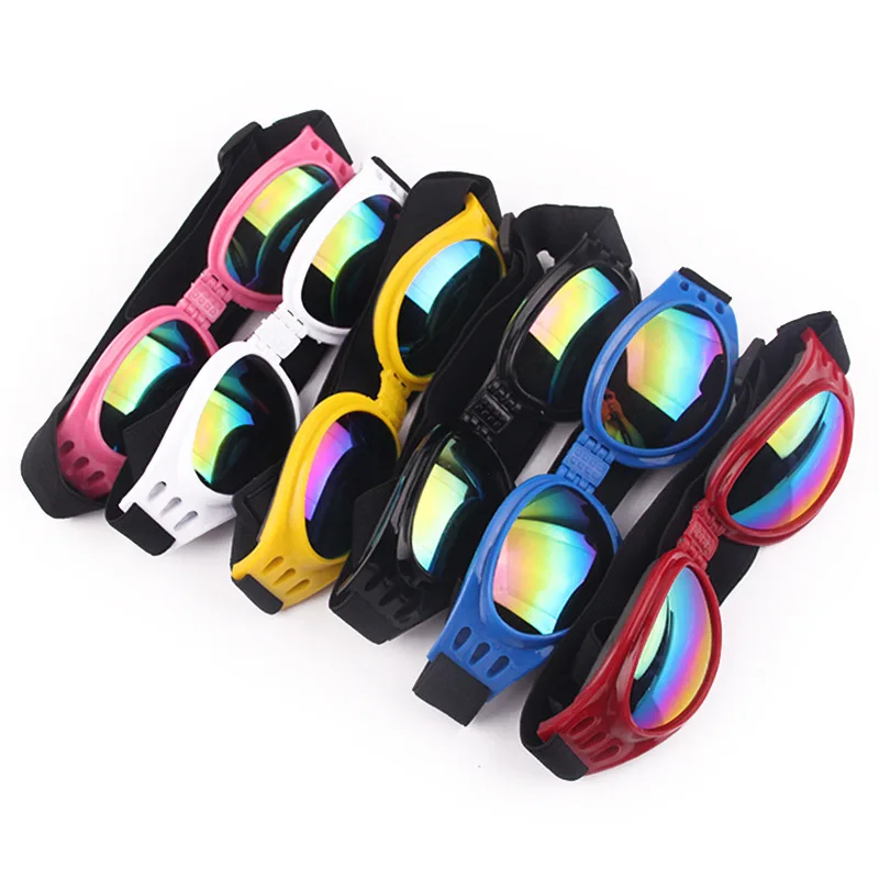 Gafas de sol acolchadas ajustables para perros medianos, accesorios plegables para mascotas, gafas de motocicleta, suministros para perros - imagen 4